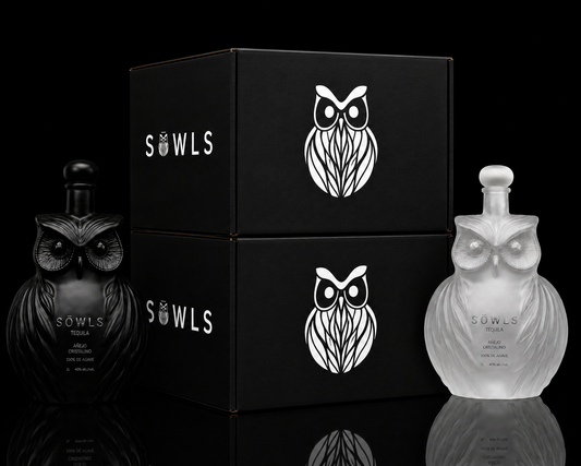 SŌWLS Añejo Cristalino Complete Collection – 2 Cases of 6 (12 x 1L) - 1 Black | 1 Frosted